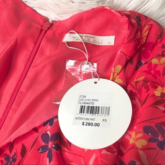 NWT La Maison Talulah Daze Chiffon Mini Dress - Picture 5 of 6